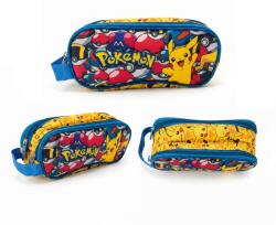  Ovális két rekeszes Pokémon tolltartó