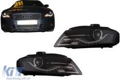 KITT Lightning LED hátsó lámpa Audi A4 B8 8K Sedan 2007-2010 piros/átlátszó (RA14SLRC)