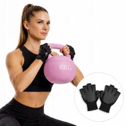  Kettlebell Fitnesz súlyzó labda Rózsaszín 6 kg Gumírozott Súlyzó (shirui6kg)