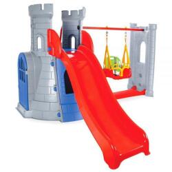 Pilsan Centru de joaca Pilsan Castle Slide and Swing Set grey (PL-07-961-GY)