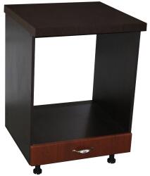 Spectral Mobila Corp pentru cuptor incorporabil cu sertar Zebra, Wenge/MDF Cedru, cu blat Negru, 60 x 85 x 60 cm