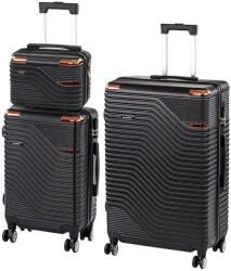 Leziter TraveLux Urban XVI gurulós bőrönd szett (lez_LTRUBS-XVI-BL)