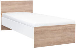 Leziter Miami egyszemélyes ágy 90x200 cm sonoma tölgy-fehér (lez_LMEA90STF)