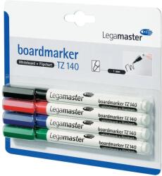 Legamaster Marker pentru tabla Legamaster TZ140, varf rotund, 1 mm, 4 culori/set (negru, rosu, albastru, verde) (PS0015)