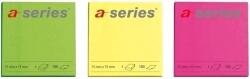 A-series Notite adezive A-Series, 75x75 mm, diverse culori neon (AY000805B)