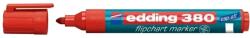 edding Marker Edding 380 pentru flipchart, varf rotund, 1.5-3 mm, rosu (ED380002) - forit