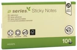 A-series Notite adezive, A-Series, 125 x 75 mm, galben, 100 file (AY000801) - forit