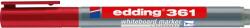 Edding Marker Edding 361 pentru tabla, corp plastic, varf 1mm, rosu (ED361002)