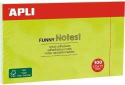 Apli Notite adezive, Apli, 125 x 75 mm, verde, 100 file/set (AL15004) - forit