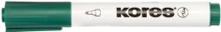 Kores Marker pentru tabla Kores, varf rotund 3mm, verde (KS000204)