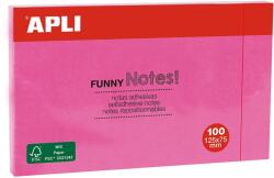 Apli Notite adezive, Apli, 125 x 75 mm, magenta, 100 file/set (AL15003) - forit