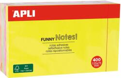 Apli Cub notite autoadezive colorate Apli 12x7.5 cm, 400 file (AL13438)
