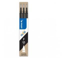 Pilot Rezerva roller cu gel Pilot Frixion Ball, 0.5 mm, negru, 3 bucati/set (PI500023)