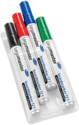Legamaster Marker pentru tabla Legamaster TZ1, varf rotund, 1.5-3 mm, 4 culori/set (negru, rosu, albastru, verde) (PS110094)