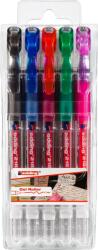 edding Roller cu gel Edding Cristal Jelly 2185, varf 0.7 mm, 5 culori/set (ED2185_5) - forit