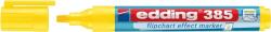 edding Marker pentru flipchart Edding 385, galben, varf flexibil tip pensula (ED385005)