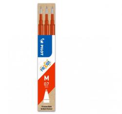 Pilot Rezerva roller cu gel Pilot Frixion Ball, 0.7 mm, rosu, 3 bucati/set (PI500007)