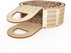 Amco Poseta rotunda din lemn 26, 3x18, 5x7, 2 cm (PM040)