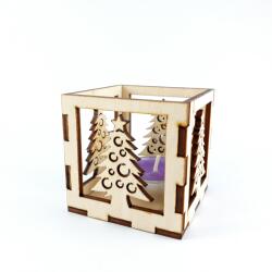 Amco Suport lumanari de Craciun cu model de pom de craciun dimensiuni 6x6x6 cm (PM067)
