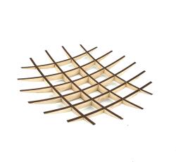 Amco Bol fructe din lemn, dimensiuni 29x29x4 cm (PM155)