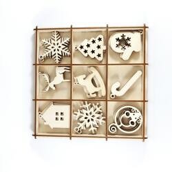 Amco Set globuri din lemn-tip 1-22x22x4 cm (PM078)