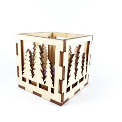 Amco Suport lumanari de Craciun cu model de brazi dimensiuni 6x6x6 cm (PM066)