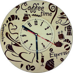 Amco Ceas de perete Morning Coffee 30 x 30 x 2.5 cm (PM167)