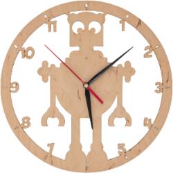 Amco Ceas de perete din lemn Roboclock 30 x 30 x 2.5 cm (PM176)