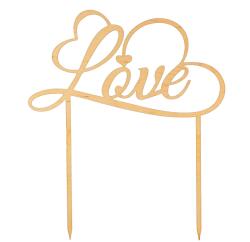 Amco Topper tort din lemn Love 20 x 17 x 0, 3 cm (PM174)