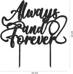 Amco Topper nunta Always and forever 20x20 (PM342)