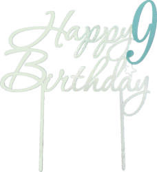 Amco Topper din lemn personalizat pentru tort 9 23 x 20 x 0.3 cm (PM199)