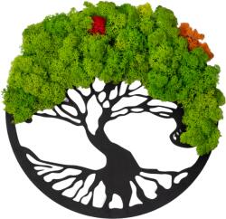 Amco Tablou Copacul Vietii cu Licheni Naturali Stabilizati - Decor Natural, 30 cm (PM399)