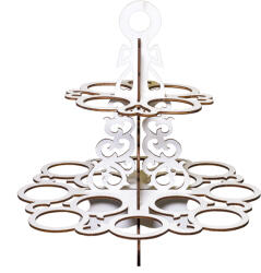 Amco Stand prajituri doua nivele 40x40 (PM379) Tava