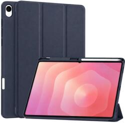 Techsuit Samsung Galaxy Tab S12 Plus sötétkék Techsuit Flex Trifold ceruzatartós tablet tok
