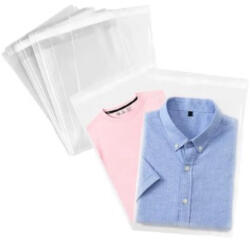 EVOBOX Set 50 Plicuri LDPE, Polietilena, Autoadeziv, 350x460+65x0.4mm, Transparent (PLDPE350460PACK50)