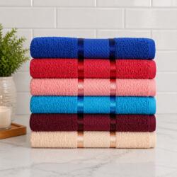 Kotonia Home Set 6 prosoape baie Kotonia Home, 50x90 cm, 100% bumbac, 420gmp, multicolor - 04 (004893) Prosop