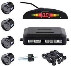 Techstar Set Senzori parcare auto detector parktronic display radar monitor 4 senzori NEGRU (SKU0681)
