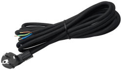  Cablu de alimentare pentru scule electrice, 5 m, 3x1, 5 mm2, cauciuc, mufă unghiulară 3652- (3652)