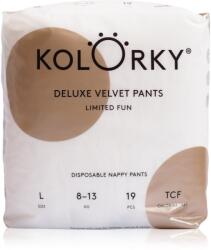 Kolorky Deluxe Velvet Pants Limited Fun scutece tip chiloțel de unică folosință marimea L 8-13 kg 19 buc