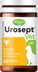 Herbapol Urosept Vet Pisică - Susținere naturală pentru sănătatea sistemului urinar al pisicii tale, 60 comprimate