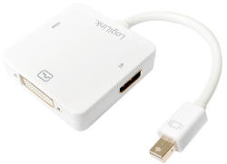LogiLink DisplayPort adapter, mDP/M HDMI+DVI+DP, 4K/30 Hz, 0, 15 m