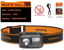 SUPERFIRE HL23-X fejlámpa (HL23-X)