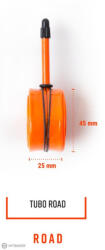 Tubolito Tubo-Road 700 x 18-28C belső gumi, szingó szelep (szingó 42 mm)