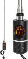 Leziter Elektromos fűtőpatron törölközőszárító radiátorhoz digitális hőfokszabályozóval 800W fekete (LFP04-800W-B) - tipparuhaz