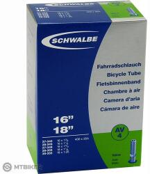 Schwalbe AV4 16 x 1 3/8- 18 x 1.35" belső gumi (szingó szelep)