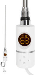 Leziter Elektromos fűtőpatron törölközőszárító radiátorhoz digitális hőfokszabályozóval 600W fehér (LFP04-600W-W) - tipparuhaz