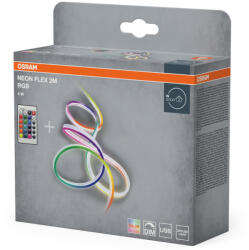OSRAM Neon Flex 2M RGB USB Remote Control - Dekoratív, színes LED szalag homogén fényeloszlással, USB csatlakozással, 4W (4099854449093)