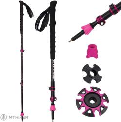 CAMP Backcountry GT női túrabotok, 60-125 cm, fekete/rózsaszín