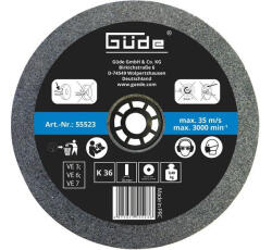 Güde 55523 Güde köszörűkorong 125x16x20/12, 7 mm K36 (55523)