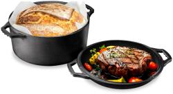 NutriChef Oala din fonta NutriChef, 26 cm, 3.5 litri, negru mat (48859450)